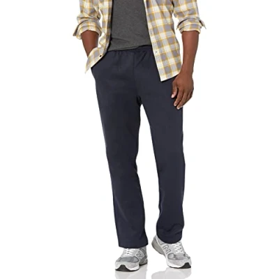 Image de Amazon Essentials Pantalon de survêtement en polaire pour homme (disponible grande taille large), bleu marine, M