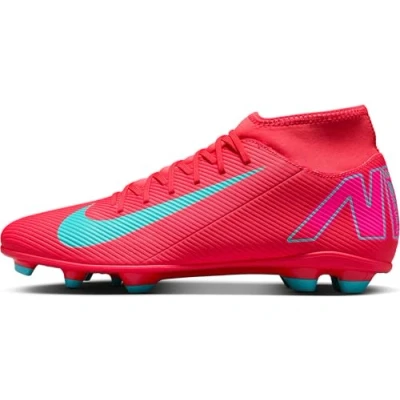 Afbeelding van Nike Performance Mercurial Superfly 10 CLUB FG/MG Voetbalschoenen met kunststof noppen, Maat: 41, Ember glow/aurora green Textiel/ synthetisch