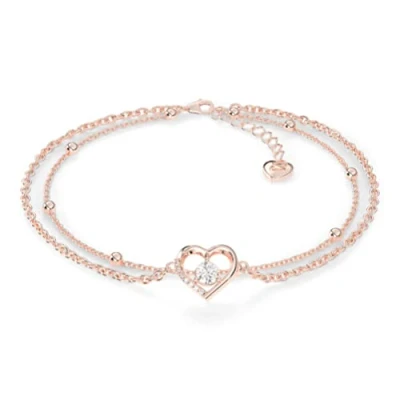 Afbeelding van SERASAR Enkelbandje [Heart] met Hartpictogram voor Meisjes Roségoud Premium Tienersieraden