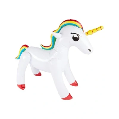 Afbeelding van Smiffys Inflatable Unicorn Feestdecoratie Wit