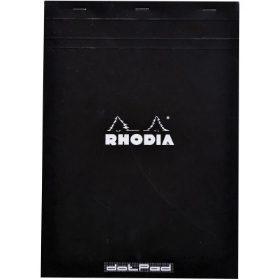 Afbeelding van Schrijfblok Rhodia A4 80vel dots 90gr zwart