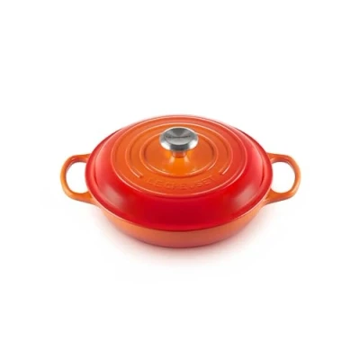 Image de Le Creuset Faitout Signature en Fonte Émaillée, Rond, Ø 26 cm, 2 L, 4.205 kg, Volcanique, 21180260902430