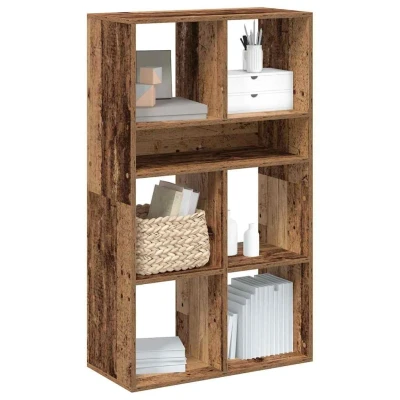 Afbeelding van vidaXL Boekenkast 66x31x112 cm bewerkt hout oud houtkleurig