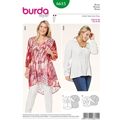 Afbeelding van Burda Naaipatroon 6615 Blouse in variaties