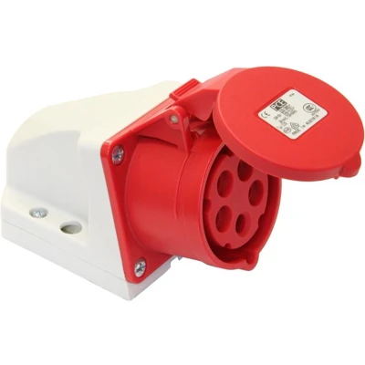 Afbeelding van PCE CEE wandcontactdoos opbouw 5p/32a/400v 43.040