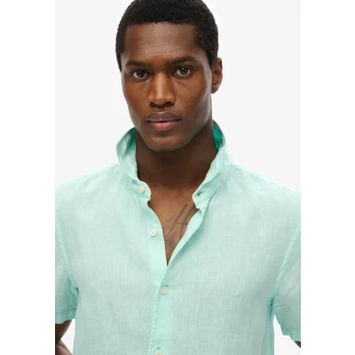 Afbeelding van Superdry Vacation Short Sleeve Overhemd, Heren, Maat: XL, Spearmint green