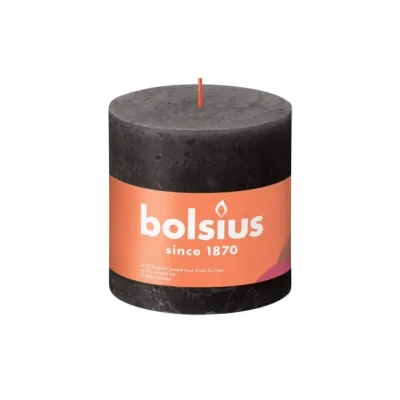 Afbeelding van Stompkaars Stormy Grey 100/100 rustiek Bolsius