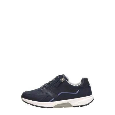 Afbeelding van Gabor Sneaker LOW Sneakers laag, Dames, Maat: 43, Blau Veloursleer