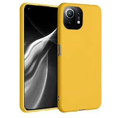 Afbeelding van kwmobile telefoonhoesje geschikt voor Xiaomi 11 Lite (5G) NE / Mi Hoesje smartphone Back cover in honinggeel