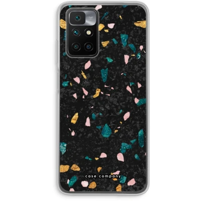 Afbeelding van Case Company® hoesje geschikt voor Xiaomi Redmi 10 Terrazzo N10 Soft Cover Telefoonhoesje Bescherming aan alle Kanten en Schermrand