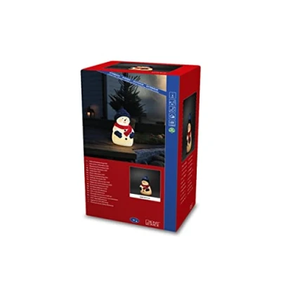 Afbeelding van Konstsmide 4249 000 Acryl figuur Sneeuwpop Warmwit LED Wit