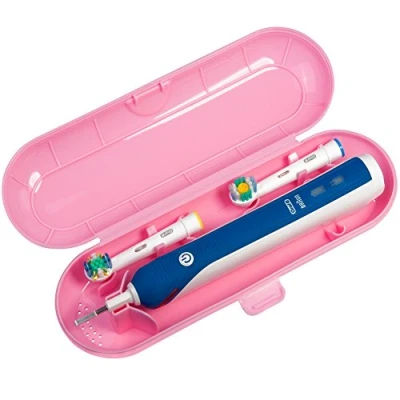 Afbeelding van Nincha Draagbare vervangende kunststof reistas voor Oral B PRO Series elektrische tandenborstel (roze)