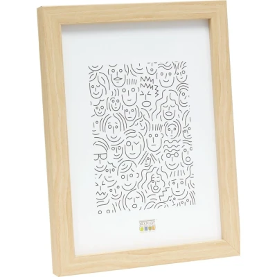 Afbeelding van Deknudt Smalle kader in naturel hout 20x20 S43AH1