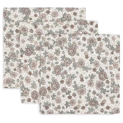 Afbeelding van Jollein Hydrofiel Monddoekje 31x31cm Retro Flowers 3 Stuks