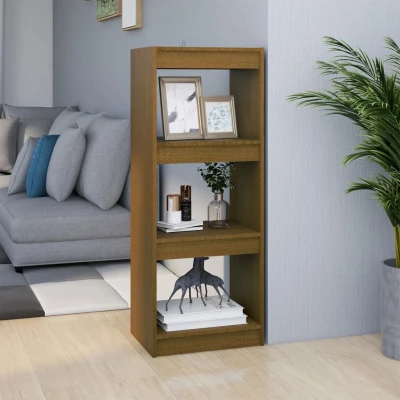 Afbeelding van Boekenkast/kamerscherm 40x30x103,5 cm grenenhout honingbruin