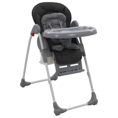 Afbeelding van vidaXL Hoge stoel voor baby&#039;s, grijs