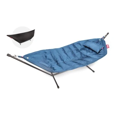 Afbeelding van Fatboy Headdemock Deluxe Hangmat Jeans Blauw incl. Kussen en beschermhoes