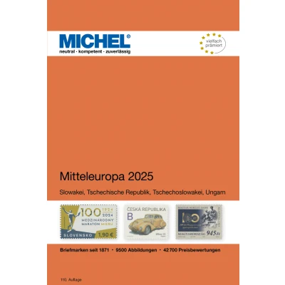 Afbeelding van Mitteleuropa 2025: Slowakei, Tschechische Republik, Tschechoslowakei, Ungarn, Westungarn