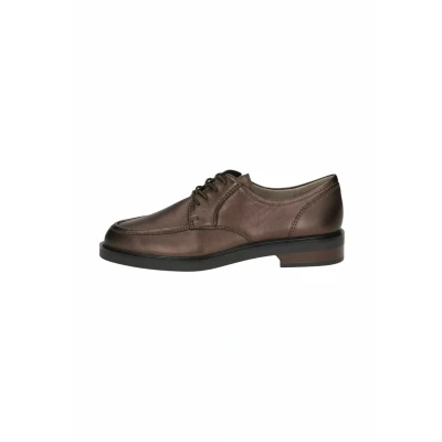 Afbeelding van Caprice Veterschoenen, Dames, Maat: 38.5, Dk brown met Leer