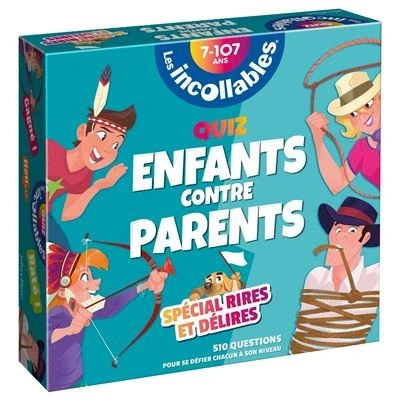 Image de Boite Quiz Incollables Enfants contre Parents spécial Rires et Délires