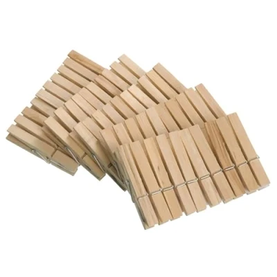 Afbeelding van Wenko Wasknijpers 7 Cm Hout Naturel 50 Stuks