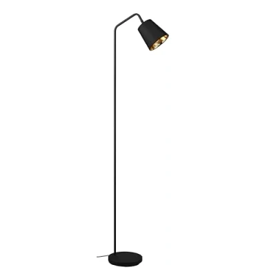 Afbeelding van REALITY BUDDY Vloerlamp Zwart mat excl. 1x E27 25W Voetschakelaar Draaibaar