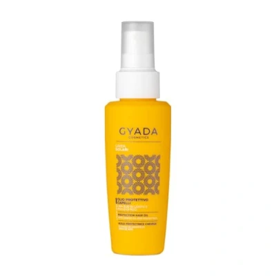 Afbeelding van GYADA COSMETICS, Zonnebrandolie voor haar, herstelt en beschermt het haar tegen schade door blootstelling aan de zon, op basis van notenpijn, wortelolie, 100 ml