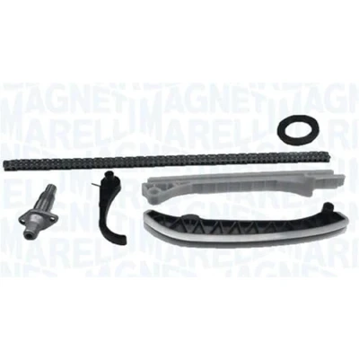 Afbeelding van MAGNETI MARELLI 341500001060 Distributiekettingset Met pakking Zonder tandwiel Gesloten ketting, Simplex MERCEDES BENZ: B Class, A Class