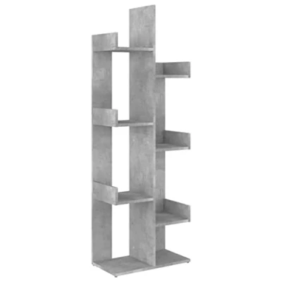 Afbeelding van vidaXL Boekenkast betongrijs 48x25,5x140 cm bewerkt hout