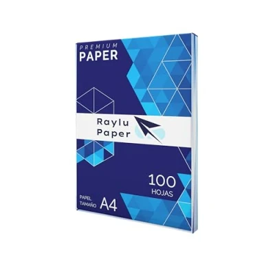 Afbeelding van RAYLU PAPER Premium multifunctioneel papier, 100 vellen, A4, 80 g, voor laserprinters, inkjetprinters en kopieerapparaten, kantoor thuis
