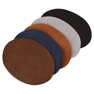 Afbeelding van Hilitand Strijkpatches, 10 stuks, 5 kleuren, ovaal, patch van PU leer, reparatie, naaien, kunstelleboog, dunne patches, elleboogbeschermers, leer