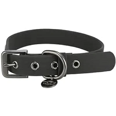 Afbeelding van Trixie citystyle halsband voor hond pvc zwart 40 47x2,5 cm