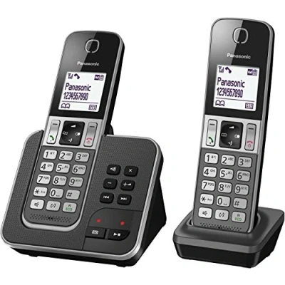 Image de Panasonic KX TGD322 téléphone sans fil système de répondeur avec ID d&#039;appelant/appel en instance + combiné supplémentaire