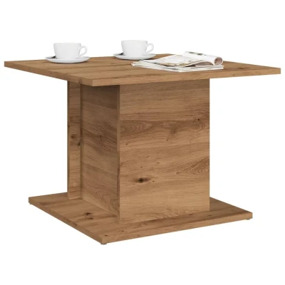 Afbeelding van vidaXL Salontafel 55,5x55,5x40 cm bewerkt hout artisanaal eikenkleur