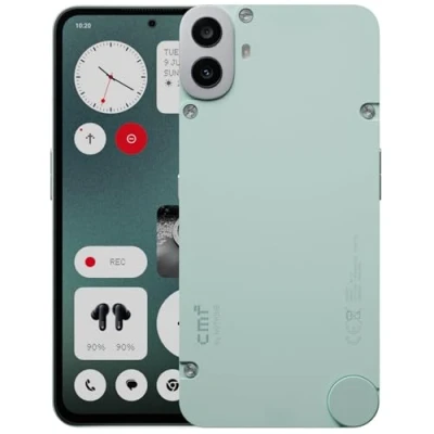 Afbeelding van CMF by Nothing Phone 1 8 + 128 GB mobiele telefoon met 50 MP Sony achtercamera Ultra XDR, 6,67 inch Super AMOLED display en OS 2.6 lichtgroen