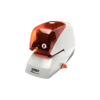 Afbeelding van Rapid R5050E Elektrische nietmachine van kunststof en metaal, zilver/oranje