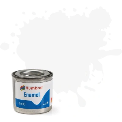 Afbeelding van Humbrol Emailleverf Satijn 14 ml No.130 White