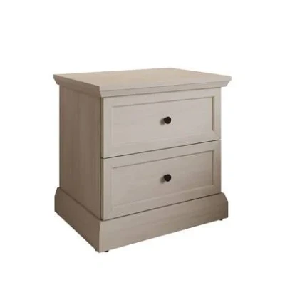 Afbeelding van Meubella Nachtkastje Leroy Wit eiken 52 cm