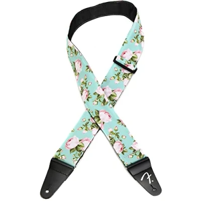 Afbeelding van Fender Floral Strap Surfgreen 2 Gitaarband