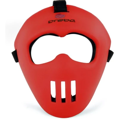 Afbeelding van Brabo Face Mask Gezichtsbeschermer Junior Red Rood Hockey Masker