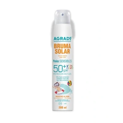 Afbeelding van Zonnebrand Spray Agrado Kids SPF50+ Gevoelige huid (200 ml)