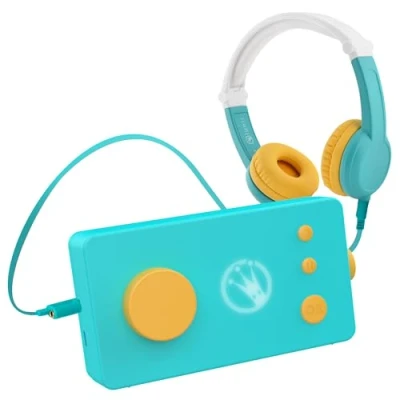 Afbeelding van Lunii Reispakket Ma Story Fabrique Model 3 en Octave Verhalenbox met Audio Hoofdtelefoon voor Kinderen Audioboek 24 Interactieve Verhalen Inclusief