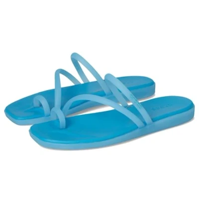 Afbeelding van Crocs Miami Frosted Toe Loop Damessandalen, Getint glas
