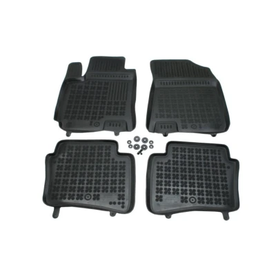 Afbeelding van REZAW PLAST 201616 Vloermatset Rubber voor en achter 4 Zwart HYUNDAI: i20 II Hatchback