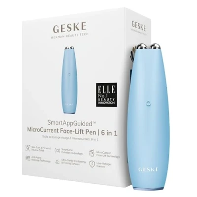 Afbeelding van GESKE SmartAppGuided™ MicroCurrent Face Lift Pen 6 in 1 Tools voor huidverzorging Anti aging apparaat Facelift Jonge huid zonder rimpels Gezichtsapparaat