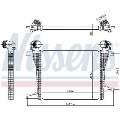 Afbeelding van NISSENS 961124 Intercooler OPEL: Antara, CHEVROLET: Captiva