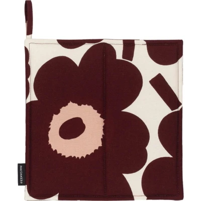 Afbeelding van Marimekko Pieni Unikko Pannenlap Bordeaux