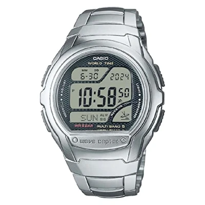 Afbeelding van Casio Radio Controlled Digitaal horloge, Heren, Maat: One Size, Grau