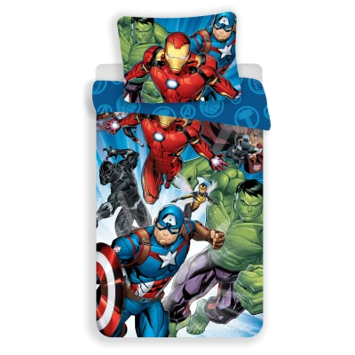 Afbeelding van Marvel Avengers Dekbedovertrek Victory Eenpersoons 140 x 200 cm Katoen