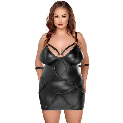 Afbeelding van Cottelli Curves Bondage Jurk Zwart